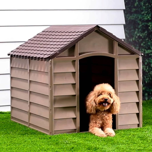 Dog House Brown 86x84x82 cm Polypropylene - Dog Houses