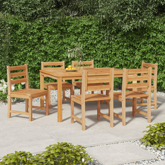 Garden Chairs 6 pcs Solid Wood Teak - Outdoor Chairs