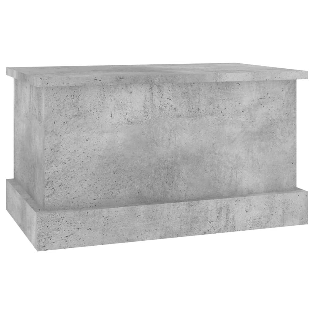 Storage Box Concrete Grey 50x30x28 cm Engineered Wood - Storage Chests