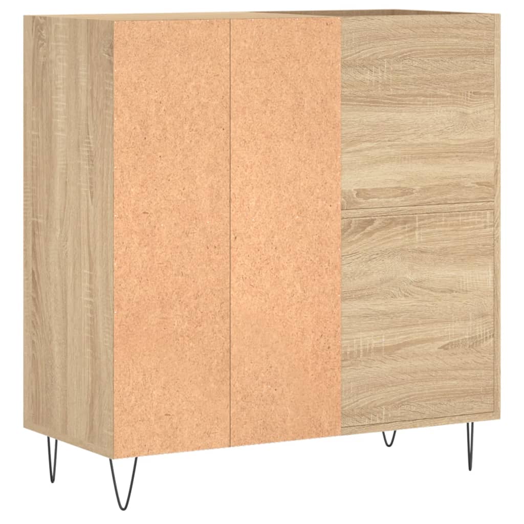 Record Cabinet Sonoma Oak 84.5x38x89 cm Engineered Wood - Media Storage Cabinets & Racks