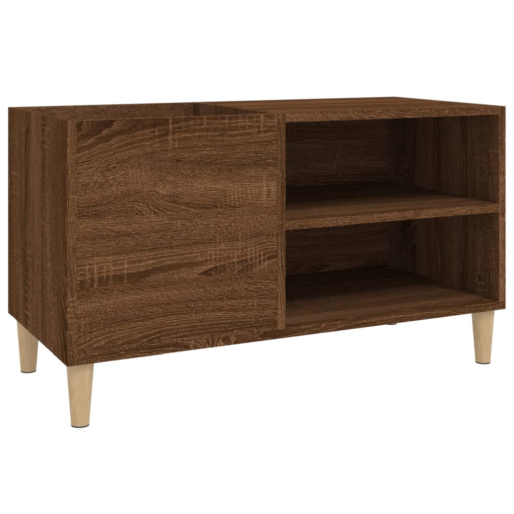 Record Cabinet Brown Oak 84.5x38x48 cm Engineered Wood - Media Storage Cabinets & Racks