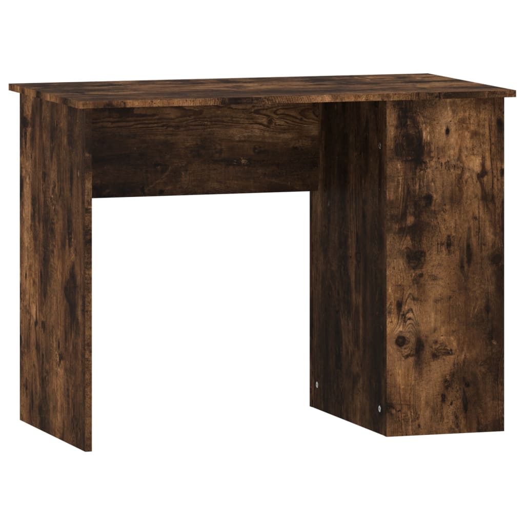 Desk Smoked Oak 100x55x75 cm Engineered Wood - Desks