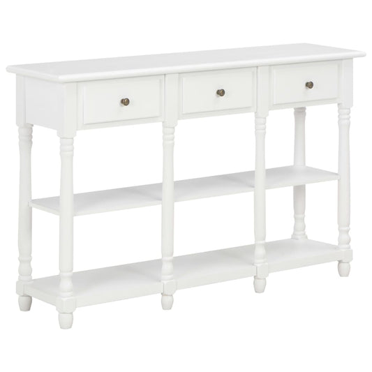 Console Table White 110x30x76cm Engineered Wood - Console Tables