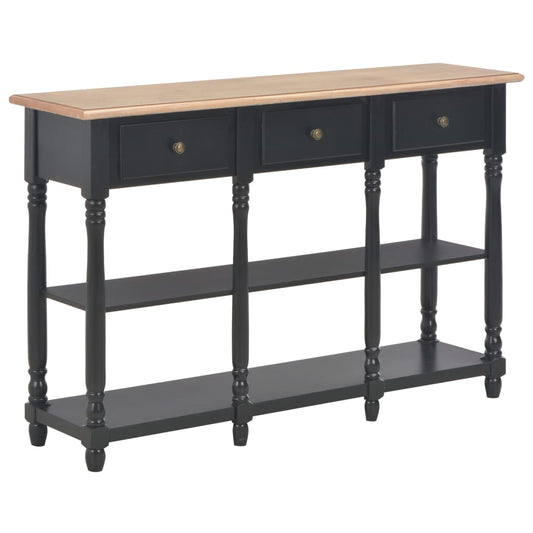 Console Table Black 110x30x76cm Engineered Wood - Console Tables