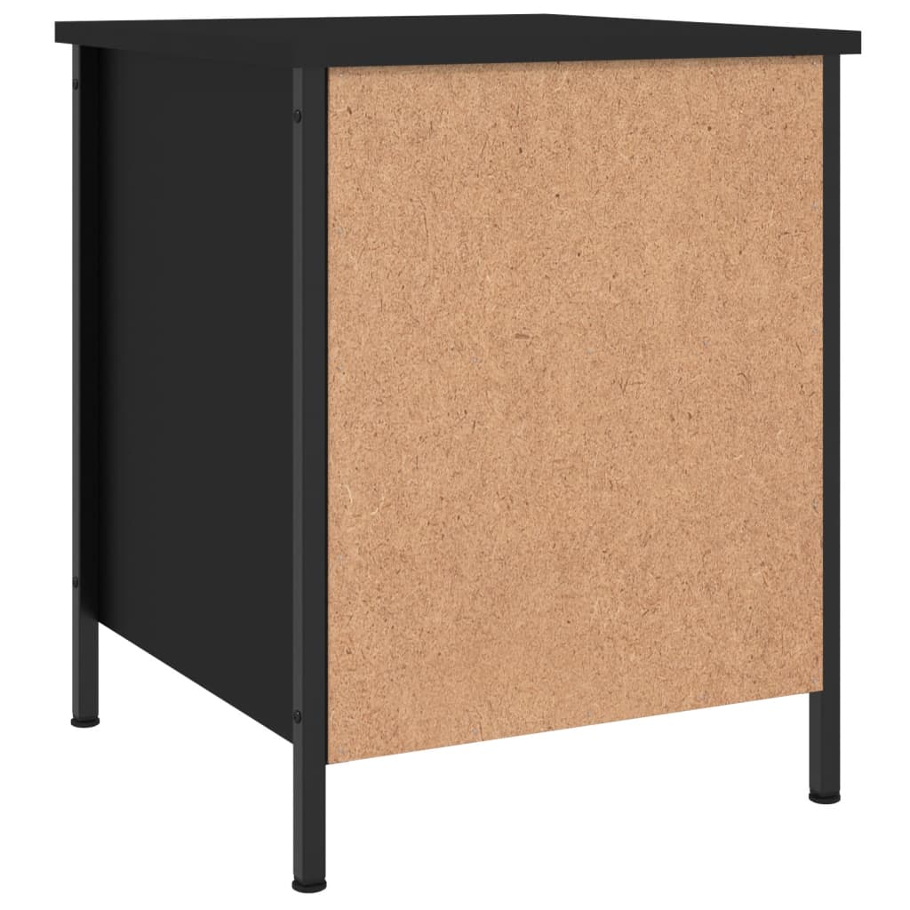 Bedside Cabinets 2 pcs Black 40x42x50 cm Engineered Wood - Bedside Tables