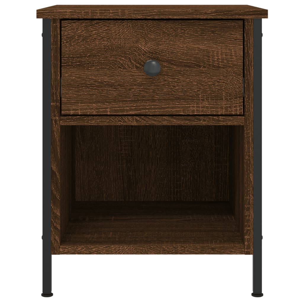 Bedside Cabinets 2 pcs Brown Oak 40x42x50 cm Engineered Wood - Bedside Tables