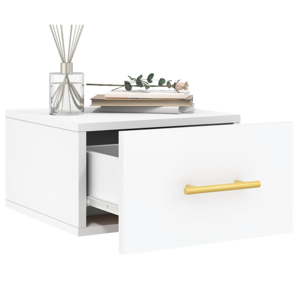 Wall-mounted Bedside Cabinet White 35x35x20 cm - Storage Cabinets & Lockers