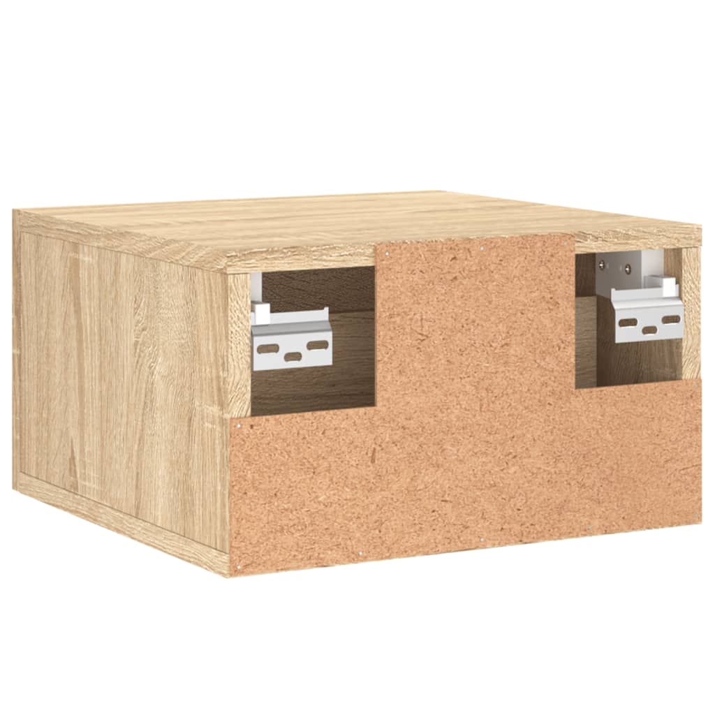 Wall-mounted Bedside Cabinets 2 pcs Sonoma Oak 35x35x20 cm - Storage Cabinets & Lockers