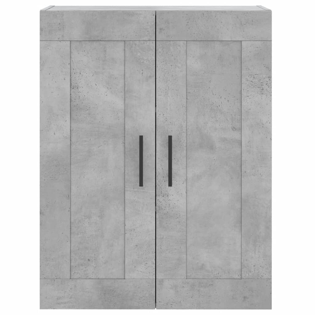 Wall Mounted Cabinet Concrete Grey 69.5x34x90 cm Engineered Wood - Buffets & Sideboards