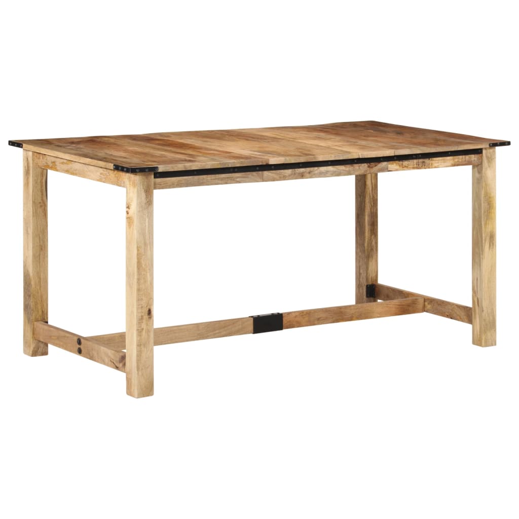 Dining Table 160x80x75 cm Solid Wood Mango - Kitchen & Dining Room Tables