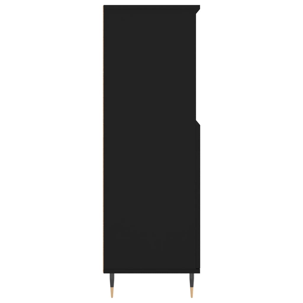 Highboard Black 60x36x110 cm Engineered Wood - Buffets & Sideboards