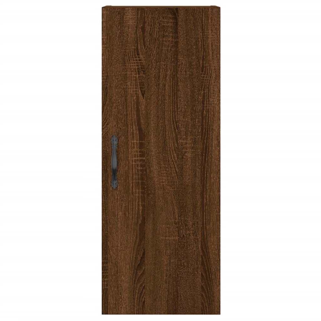 Wall Mounted Cabinet Brown Oak 34.5x34x90 cm Engineered Wood - Buffets & Sideboards