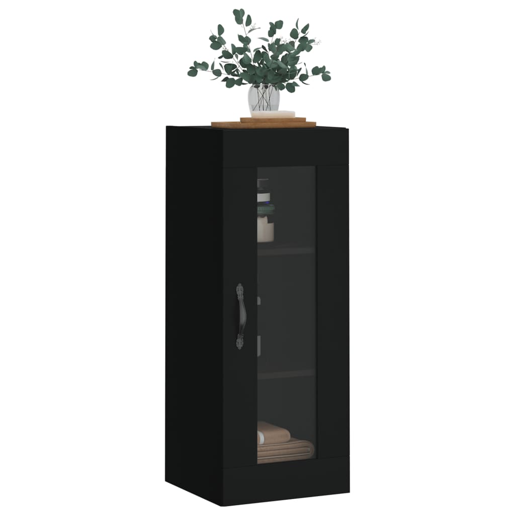 Wall Mounted Cabinet Black 34.5x34x90 cm - Buffets & Sideboards