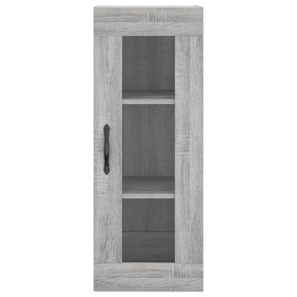 Wall Mounted Cabinet Grey Sonoma 34.5x34x90 cm - Buffets & Sideboards
