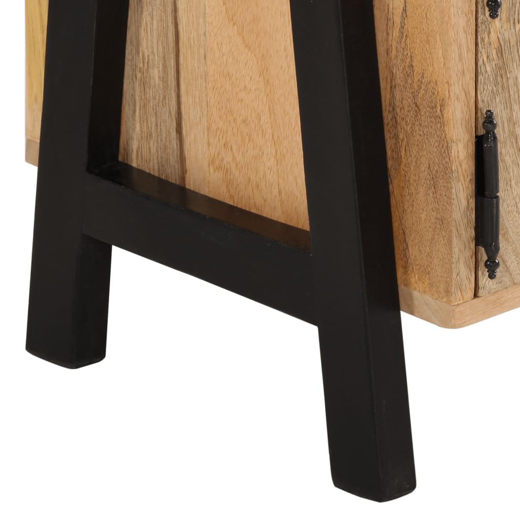 TV Cabinet 110x35x40 cm Solid Wood Mango - Media Storage Cabinets & Racks