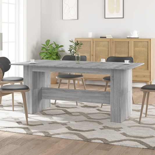 Dining Table Grey Sonoma 180x90x76 cm Engineered Wood - Kitchen & Dining Room Tables
