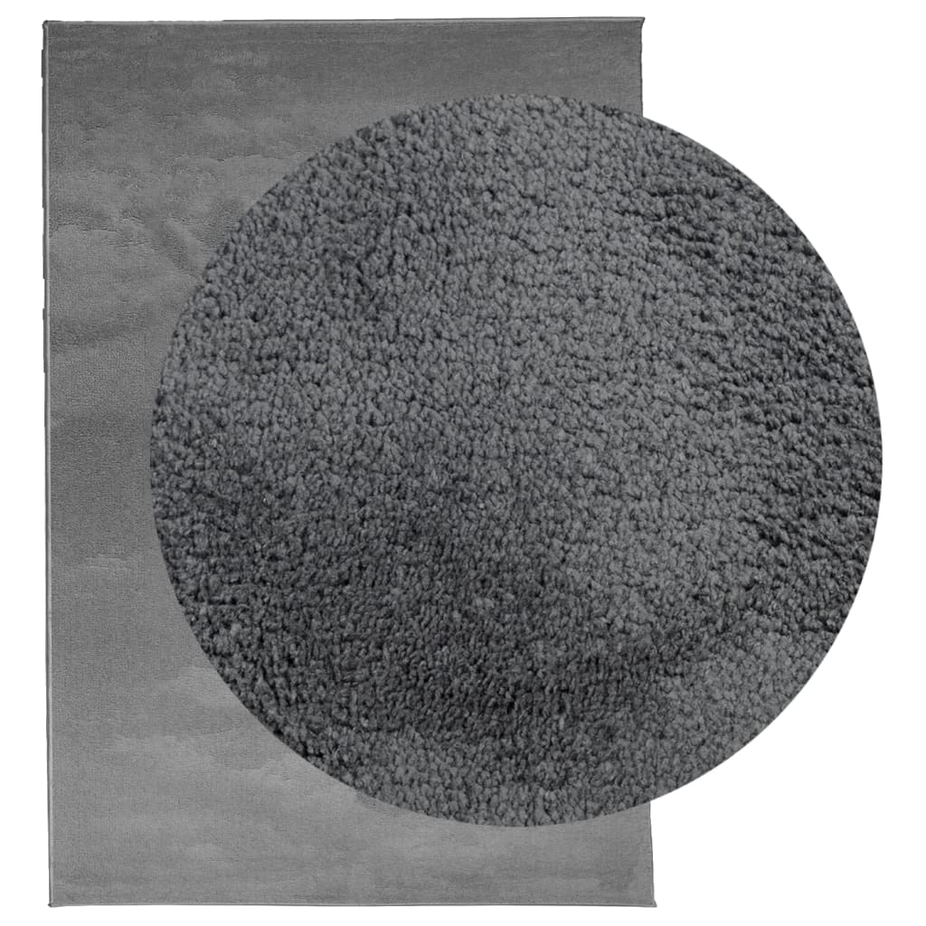 Rug OVIEDO Short Pile Anthracite 200x280 cm - Rugs