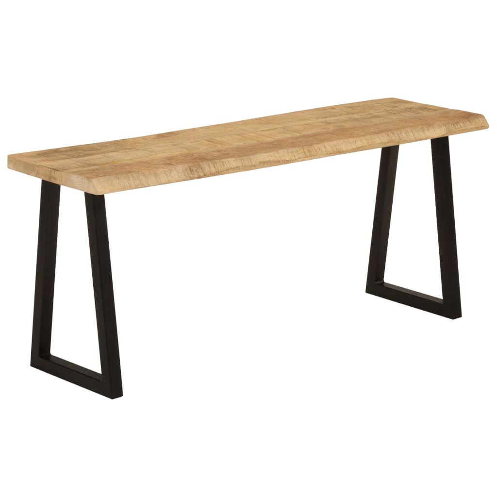 Bench with Live Edge 105 cm Solid Wood Mango - Benches