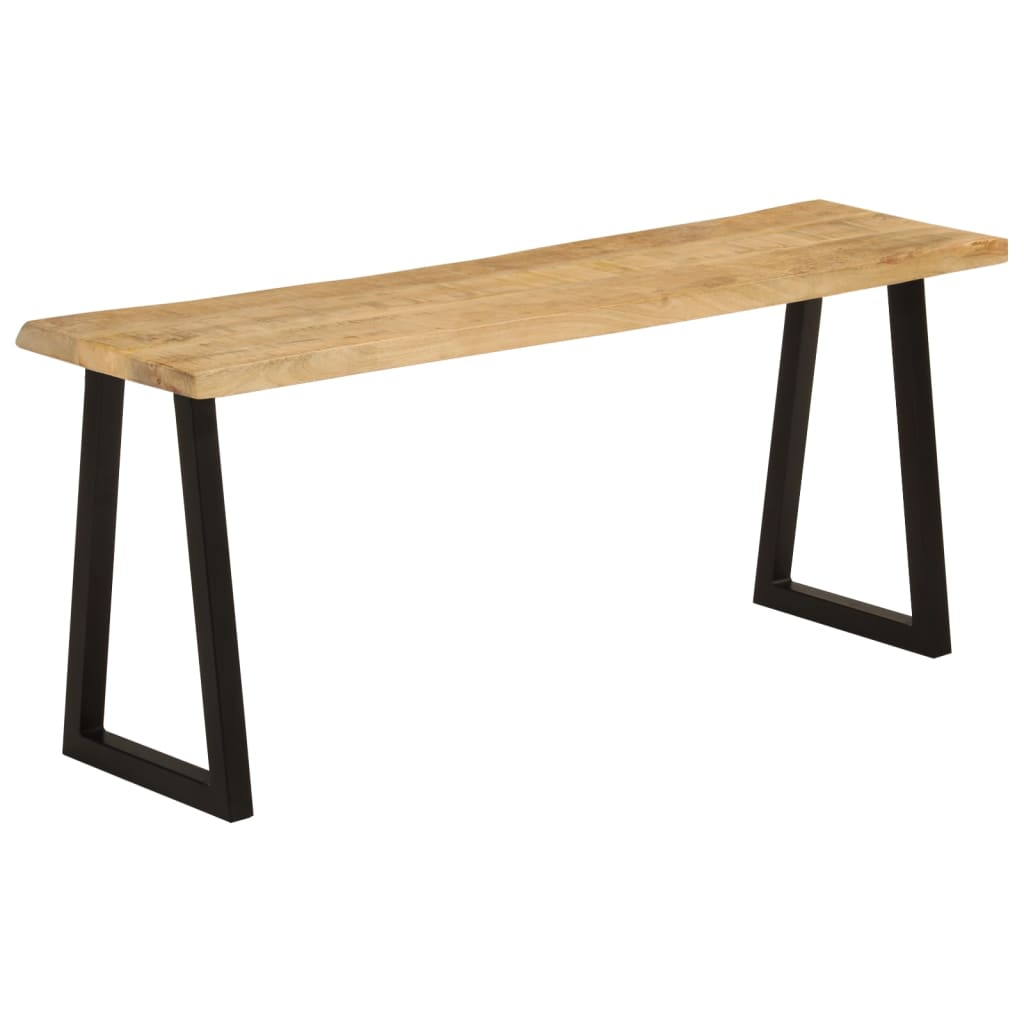 Bench with Live Edge 105 cm Solid Wood Mango - Benches