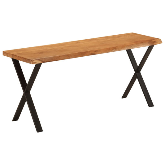 Bench with Live Edge 105 cm Solid Wood Acacia - Benches