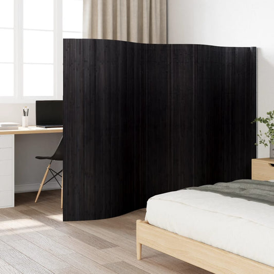 Room Divider Black 165x400 cm Bamboo - Room Dividers