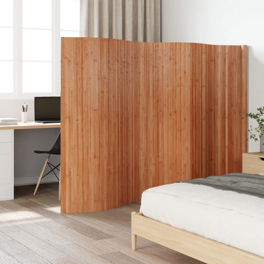 Room Divider Brown 165x400 cm Bamboo - Room Dividers
