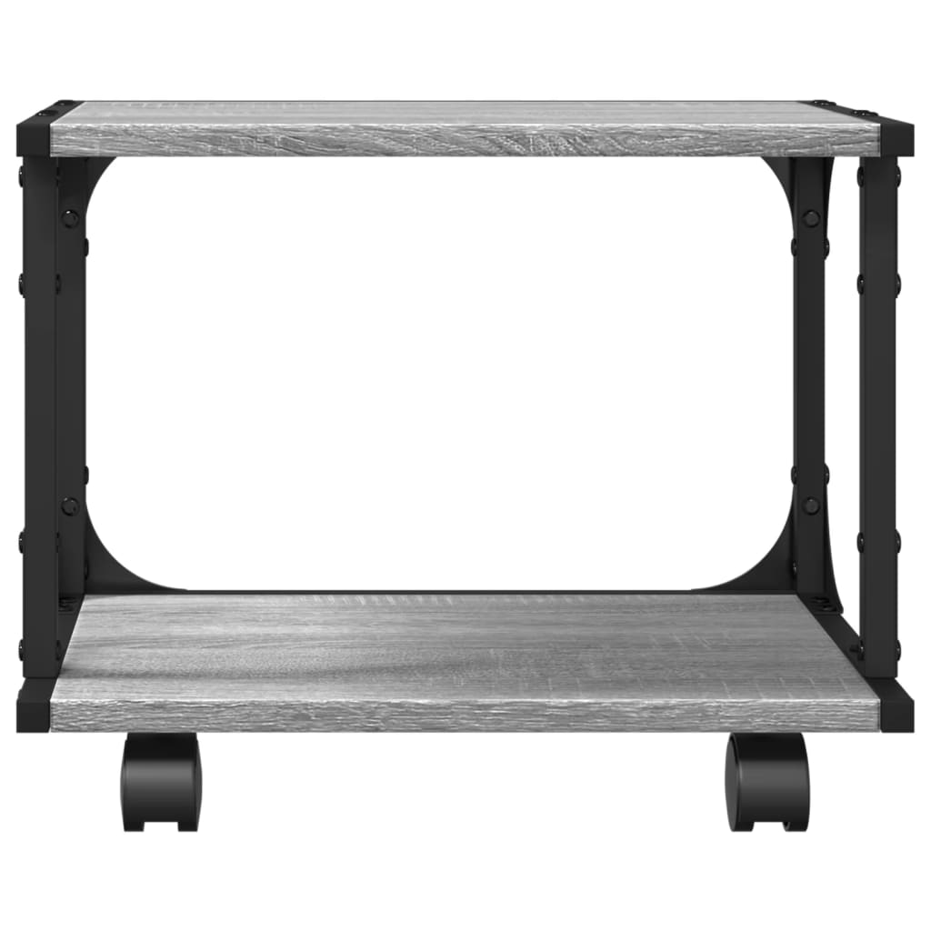 Printer Stand 2-Tier Grey Sonoma 41x28x33.5 cm Engineered Wood - Printer Stands
