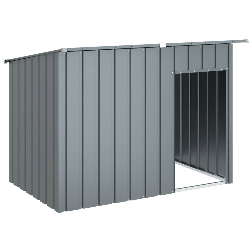 Dog House with Roof Anthracite 153x91x110 cm Galvanised Steel - Dog Houses