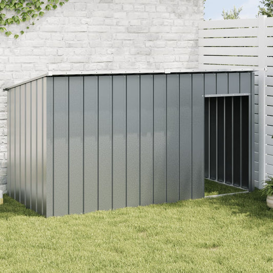 Dog House with Roof Anthracite 196x91x110 cm Galvanised Steel - Dog Houses