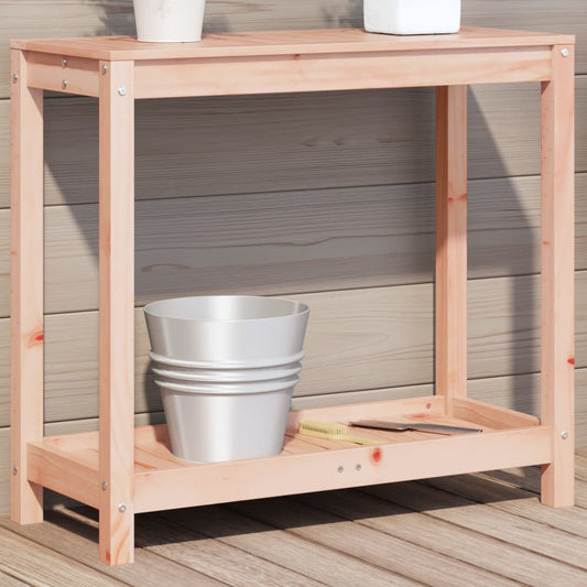 Potting Table with Shelf 82.5x35x75 cm Solid Wood Douglas - Plant Stands