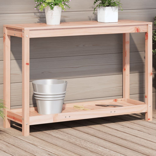 Potting Table with Shelf 108x35x75 cm Solid Wood Douglas - Plant Stands