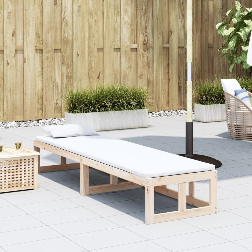 Garden Sofa Bench Extendable Solid Wood Pine - Outdoor Benches