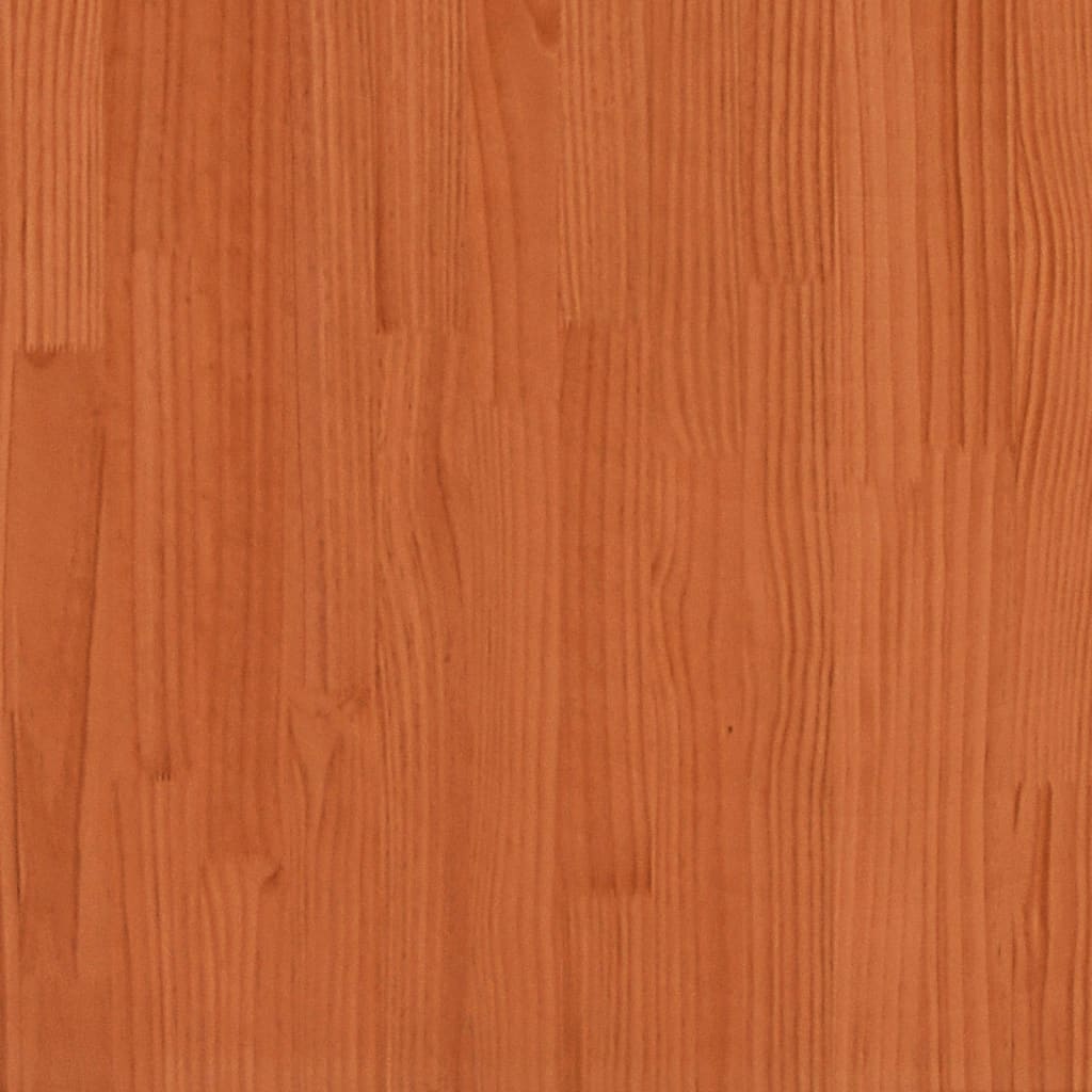 Sun Lounger Wax Brown 199.5x62x55 cm Solid Wood Pine - Sunloungers