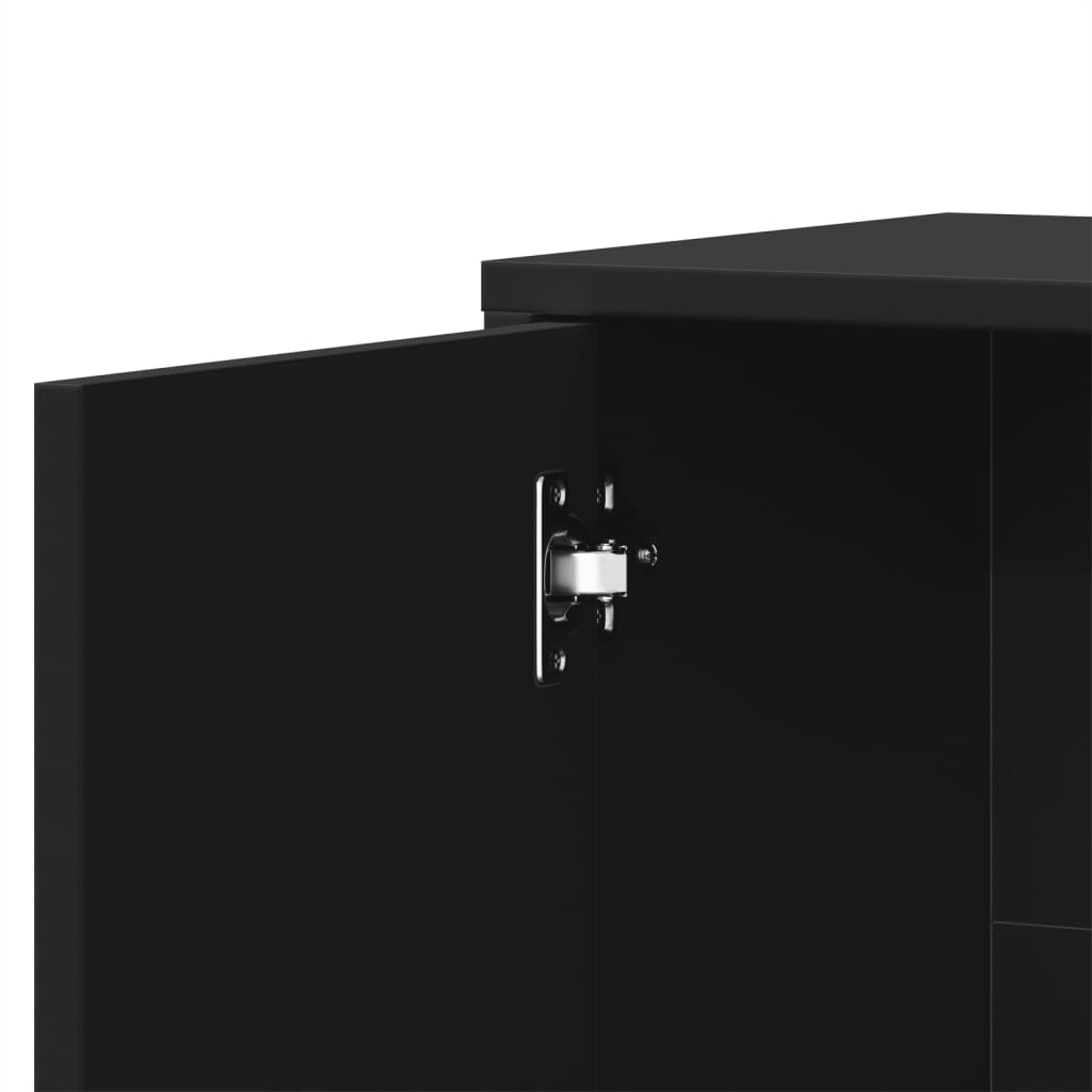 Sideboard Black 60x31x70 cm Engineered Wood - Buffets & Sideboards