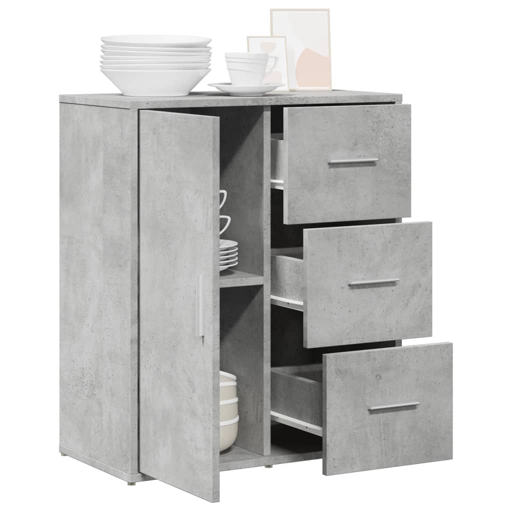 Sideboard Concrete Grey 60x31x70 cm Engineered Wood - Buffets & Sideboards