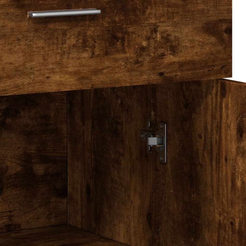 Sideboard Smoked Oak 60x30x84 cm Engineered Wood - Buffets & Sideboards