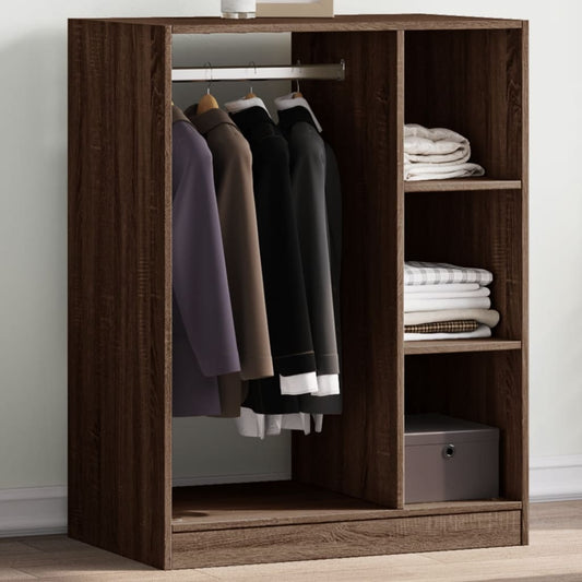 Wardrobe Grey Sonoma 77x48x102 cm Engineered Wood - Closet Organisers & Garment Racks
