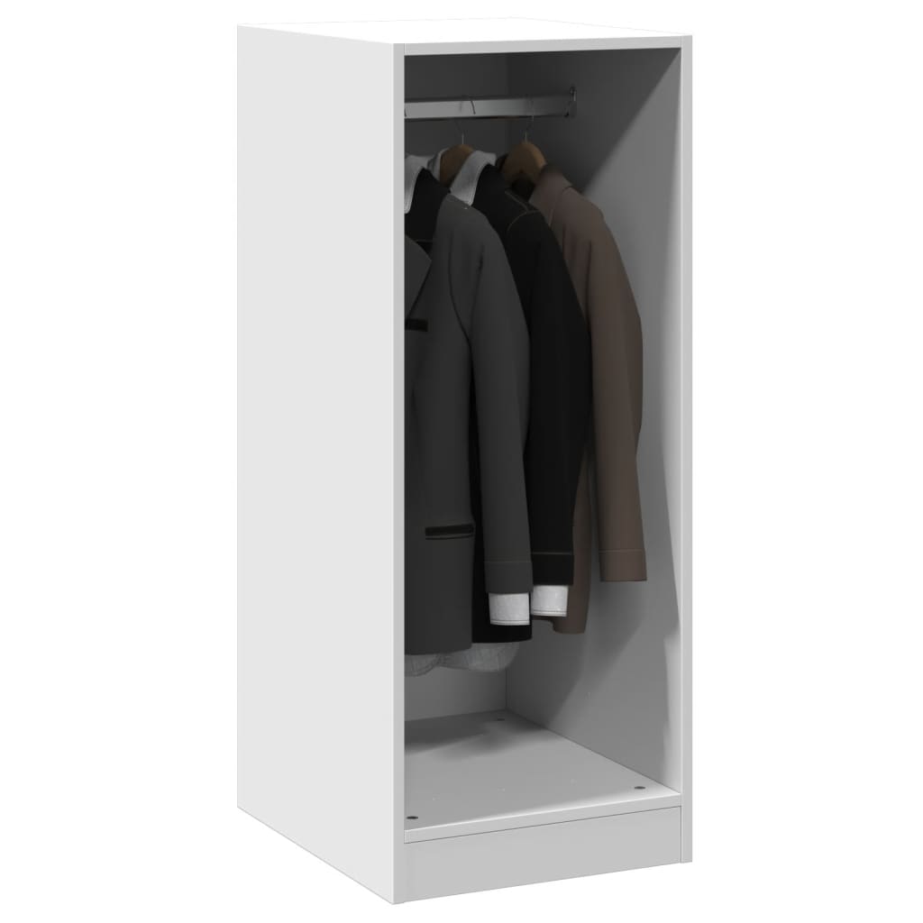 Wardrobe White 48x41x102 cm Engineered Wood - Closet Organisers & Garment Racks
