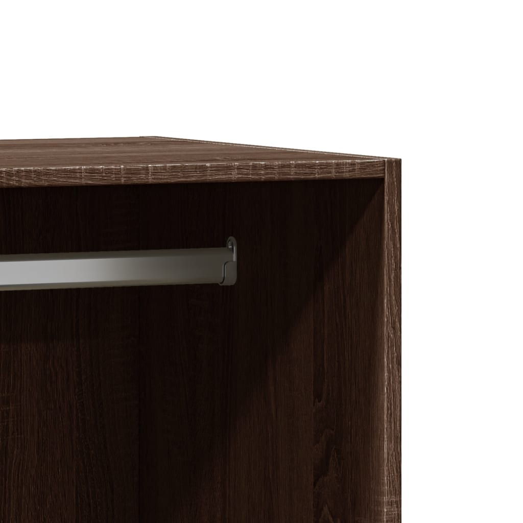 Wardrobe Grey Sonoma 48x41x102 cm Engineered Wood - Closet Organisers & Garment Racks