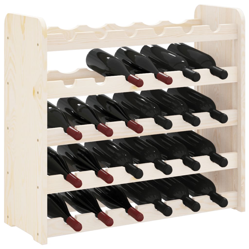 Wine Rack 67.5x25x60 cm Solid Wood Pine - Wine Racks
