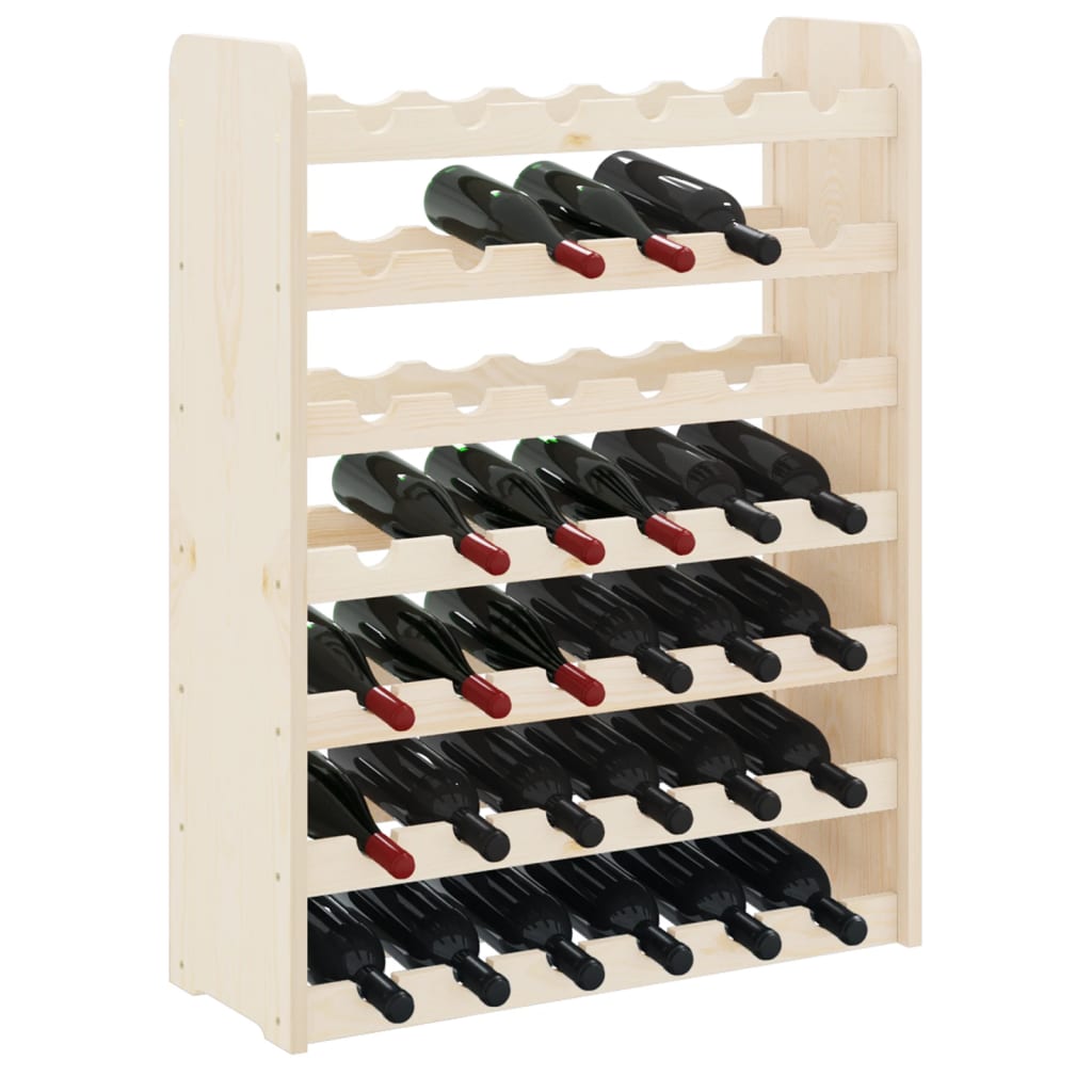 Wine Rack 67.5x25x87 cm Solid Wood Pine - Wine Racks
