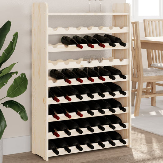 Wine Rack with Top Board 72.5x25x111.5 cm Solid Wood Pine - Wine Racks