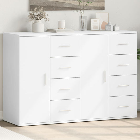 Sideboards 2 pcs White 59x39x80 cm Engineered Wood - Buffets & Sideboards