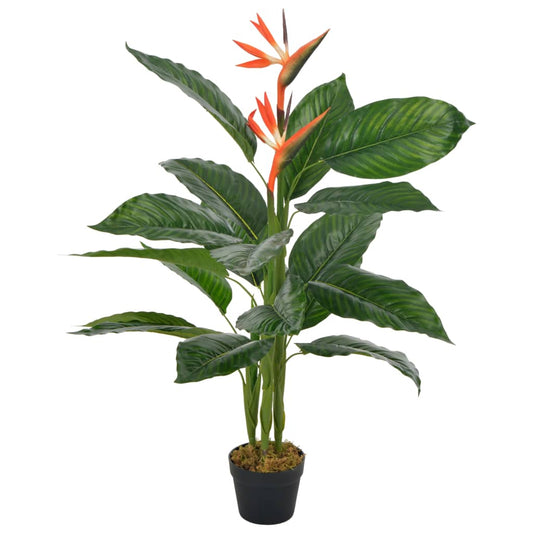 Artificial Plant Strelitzia with Pot Red 100 cm - Artificial Flora