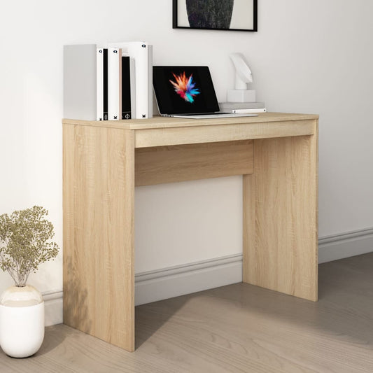 Desk Sonoma Oak 90x40x72 cm Engineered Wood - Desks