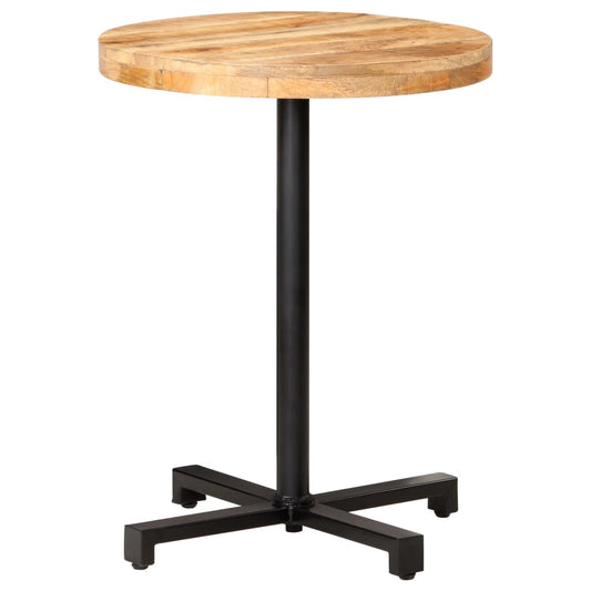 Bistro Table Round Ø60x75 cm Rough Mango Wood - Kitchen & Dining Room Tables