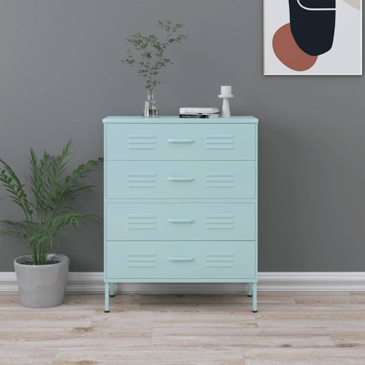 Chest of Drawers Mint 80x35x101.5 cm Steel - Chest of drawers