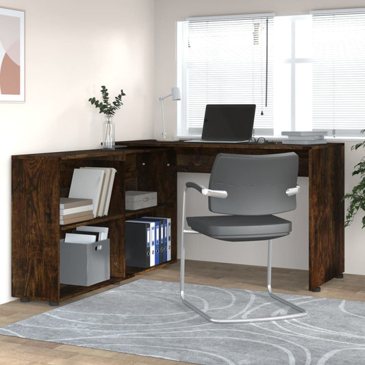 Corner Desk Smoked Oak Engineered Wood - Desks