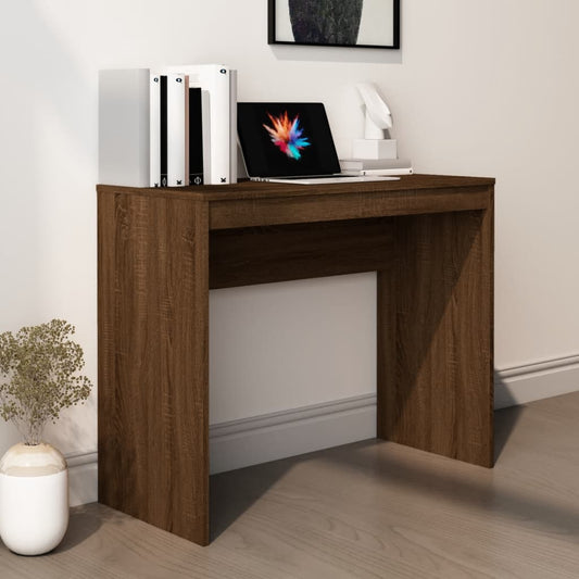 Desk Brown Oak 90x40x72 cm Engineered Wood - Desks