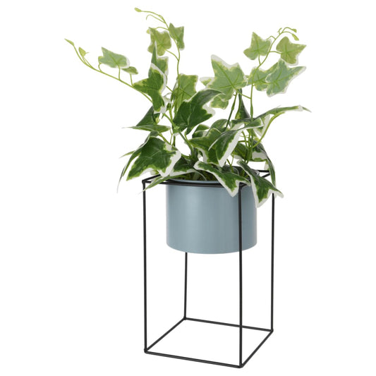 H&S Collection Artificial Plant in Pot with Metal Stand 44 cm - Artificial Flora